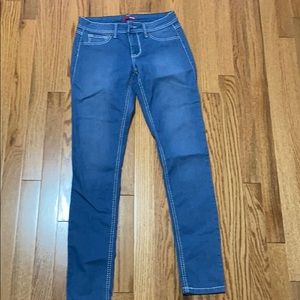 Light wash denim jeans